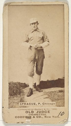 Sprague, Pitcher, Chicago, from the Old Judge series (N172) for Old Judge Cigarettes