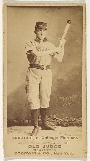 Sprague, Pitcher, Chicago, from the Old Judge series (N172) for Old Judge Cigarettes