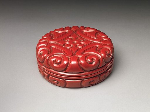 Box with pommel-scroll design
