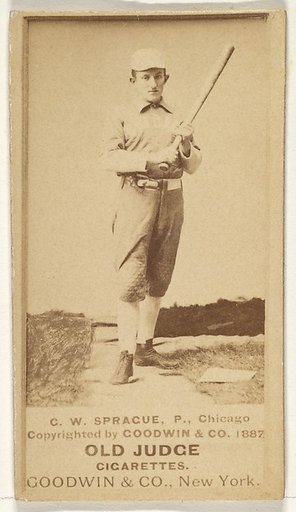 Sprague, Pitcher, Chicago, from the Old Judge series (N172) for Old Judge Cigarettes