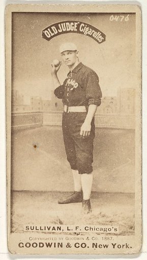 Sullivan, Left Field, Chicago, from the Old Judge series (N172) for Old Judge Cigarettes