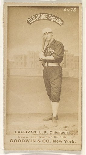 Sullivan, Left Field, Chicago, from the Old Judge series (N172) for Old Judge Cigarettes
