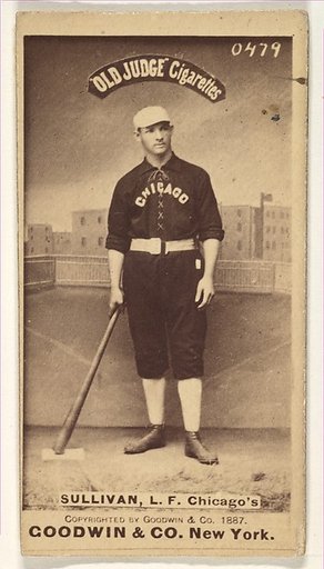 Sullivan, Left Field, Chicago, from the Old Judge series (N172) for Old Judge Cigarettes