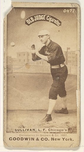 Sullivan, Left Field, Chicago, from the Old Judge series (N172) for Old Judge Cigarettes