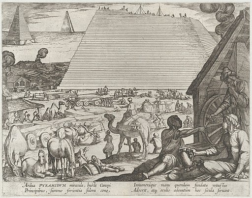 The Pyramids in Egypt, plate 7 from "The Seven Wonders of The World"