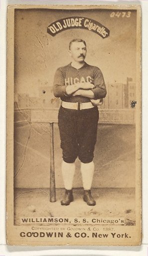 Williamson, Shortstop, Chicago, from the Old Judge series (N172) for Old Judge Cigarettes