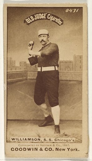 Williamson, Shortstop, Chicago, from the Old Judge series (N172) for Old Judge Cigarettes