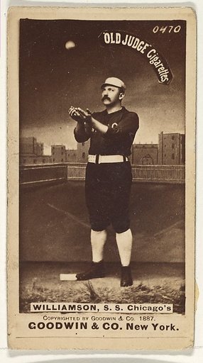 Williamson, Shortstop, Chicago, from the Old Judge series (N172) for Old Judge Cigarettes