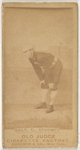 Daly, Catcher, Chicago, from the Old Judge series (N172) for Old Judge Cigarettes