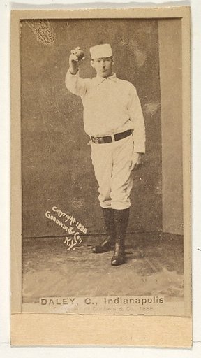 Daley, Catcher, Indianapolis, from the Old Judge series (N172) for Old Judge Cigarettes