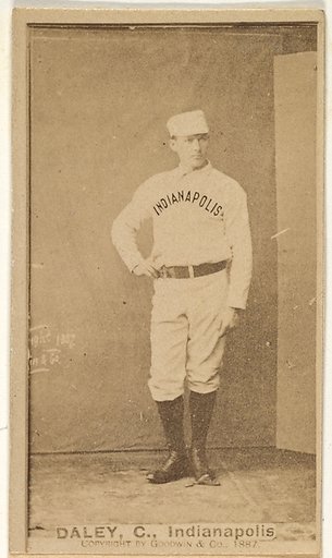 Daley, Catcher, Indianapolis, from the Old Judge series (N172) for Old Judge Cigarettes