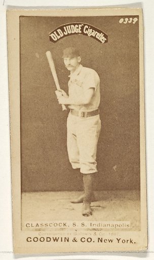 Glasscock, Shortstop, Indianapolis, from the Old Judge series (N172) for Old Judge Cigarettes