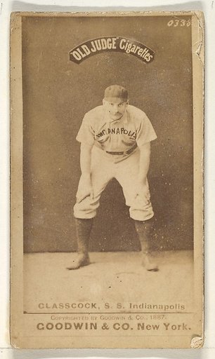 Glasscock, Shortstop, Indianapolis, from the Old Judge series (N172) for Old Judge Cigarettes