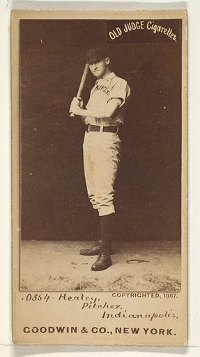 Healey, Pitcher, Indianapolis, from the Old Judge series (N172) for Old Judge Cigarettes
