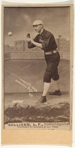 Sullivan, Left Field, Indianapolis, from the Old Judge series (N172) for Old Judge Cigarettes