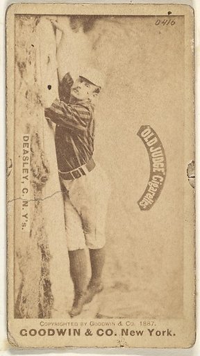 Thomas H. "Pat" Deasley, Catcher, New York, from the Old Judge series (N172) for Old Judge Cigarettes