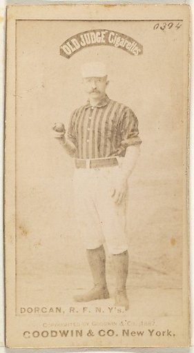 Michael Cornelius Dorgan, Right Field, New York, from the Old Judge series (N172) for Old Judge Cigarettes