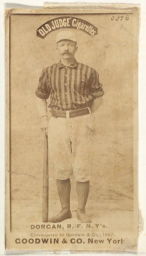 Michael Cornelius Dorgan, Right Field, New York, from the Old Judge series (N172) for Old Judge Cigarettes