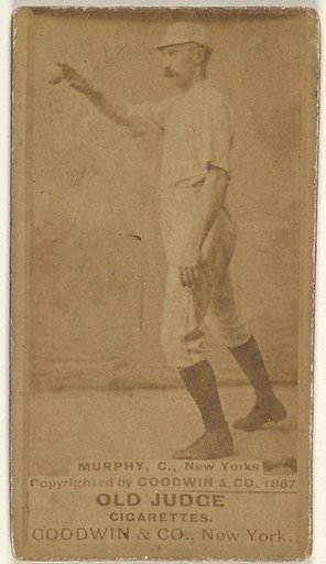 Patrick J. Murphy, Catcher, New York, from the Old Judge series (N172) for Old Judge Cigarettes