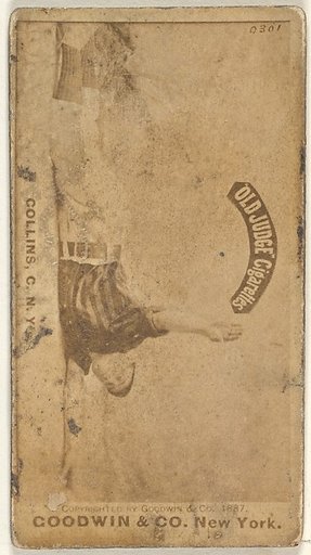 William J. "Bill" Collins, Catcher, New York, from the Old Judge series (N172) for Old Judge Cigarettes