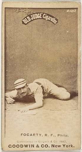 James G. Fogarty, Right Field, Philadelphia, from the Old Judge series (N172) for Old Judge Cigarettes