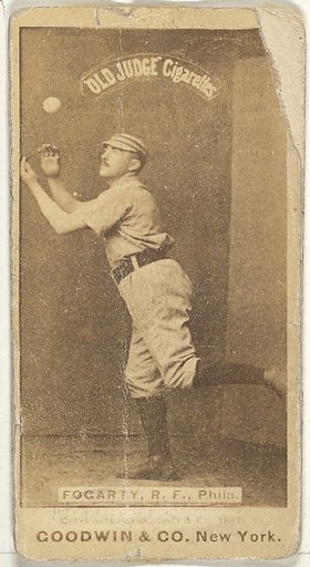 James G. Fogarty, Right Field, Philadelphia, from the Old Judge series (N172) for Old Judge Cigarettes