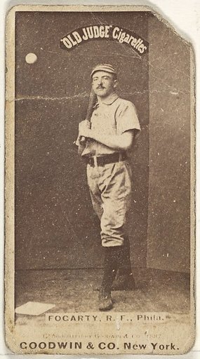 James G. Fogarty, Right Field, Philadelphia, from the Old Judge series (N172) for Old Judge Cigarettes