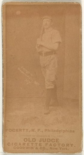 James G. Fogarty, Right Field, Philadelphia, from the Old Judge series (N172) for Old Judge Cigarettes