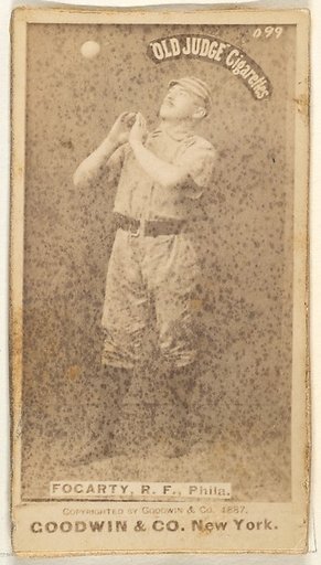 James G. Fogarty, Right Field, Philadelphia, from the Old Judge series (N172) for Old Judge Cigarettes