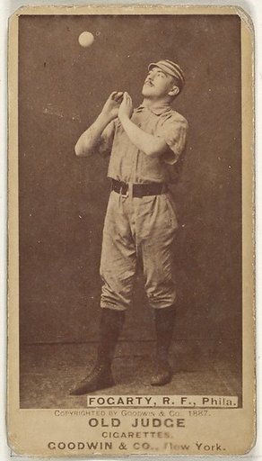 James G. Fogarty, Right Field, Philadelphia, from the Old Judge series (N172) for Old Judge Cigarettes