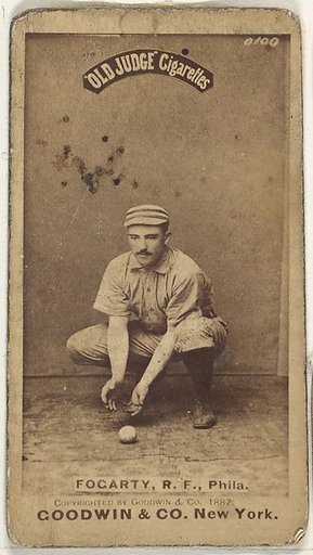 James G. Fogarty, Right Field, Philadelphia, from the Old Judge series (N172) for Old Judge Cigarettes