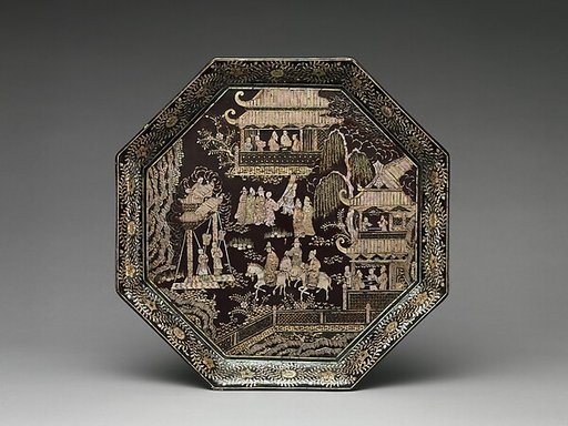 Tray with scholars