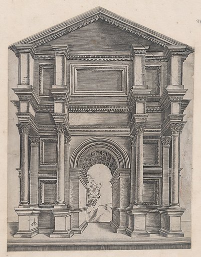 Arch by Master GA with the Caltrop, from "Speculum Romanae Magnificentiae"