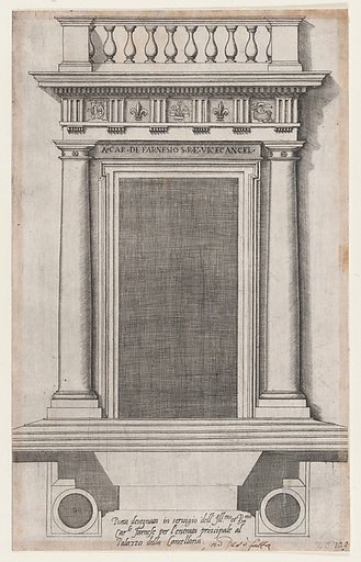 The Main Doorway of the Palazzo della Cancellaria, from "Speculum Romanae Magnificentiae"