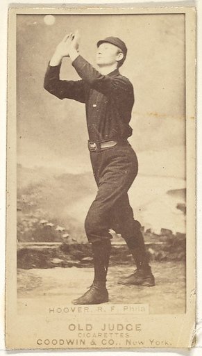 Hoover, Right Field, Philadelphia, from the Old Judge series (N172) for Old Judge Cigarettes