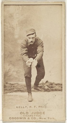 Kelly, Right Field, Philadelphia, from the Old Judge series (N172) for Old Judge Cigarettes