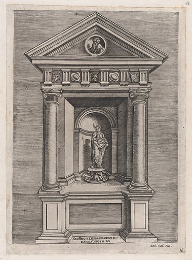 Temple-Altar of Jove, as a Youth, from "Speculum Romanae Magnificentiae"