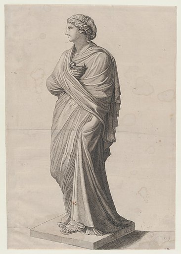 A Vestal Virgin (?), from "Speculum Romanae Magnificentiae"