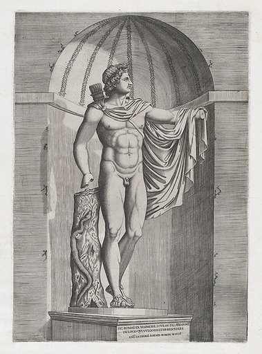 Apollo Belvedere, from "Speculum Romanae Magnificentiae"