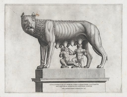Romulus and Remus, from "Speculum Romanae Magnificentiae"