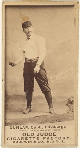Fred "Sure Shot" Dunlap, Captain, Pittsburgh, from the Old Judge series (N172) for Old Judge Cigarettes