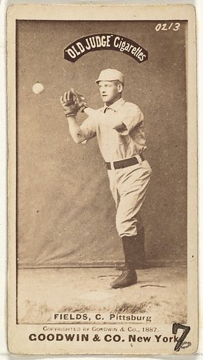 John Joseph "Jocko" Fields, Catcher, Pittsburgh, from the Old Judge series (N172) for Old Judge Cigarettes