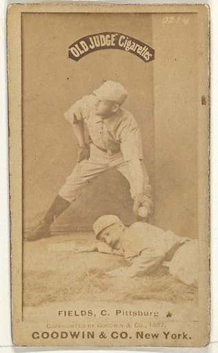 John Joseph "Jocko" Fields, Catcher, Pittsburgh, from the Old Judge series (N172) for Old Judge Cigarettes
