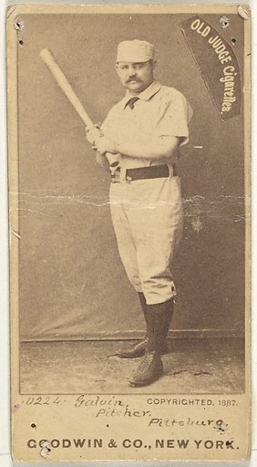 James Francis "Pud" Galvin, Pitcher, Pittsburgh, from the Old Judge series (N172) for Old Judge Cigarettes