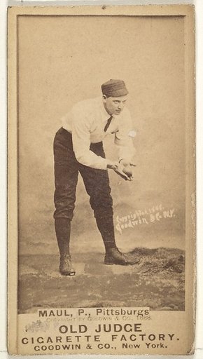 Al Maul, Pitcher, Pittsburgh, from the Old Judge series (N172) for Old Judge Cigarettes