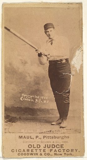 Al Maul, Pitcher, Pittsburgh, from the Old Judge series (N172) for Old Judge Cigarettes