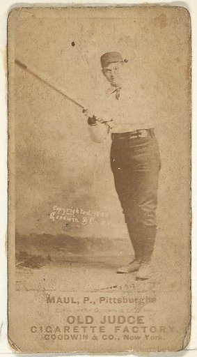 Al Maul, Pitcher, Pittsburgh, from the Old Judge series (N172) for Old Judge Cigarettes