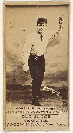 Ed Morris, Pitcher, Pittsburgh, from the Old Judge series (N172) for Old Judge Cigarettes