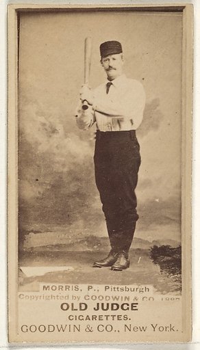 Ed Morris, Pitcher, Pittsburgh, from the Old Judge series (N172) for Old Judge Cigarettes