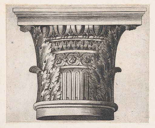 Composite capital, from "Speculum Romanae Magnificentiae"